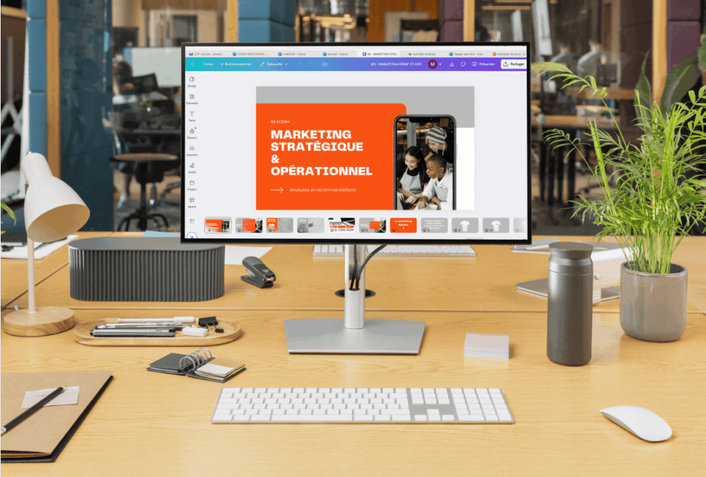 Exemple de cours préparé sur Canva pour illustrer comment préparer un cours efficacement